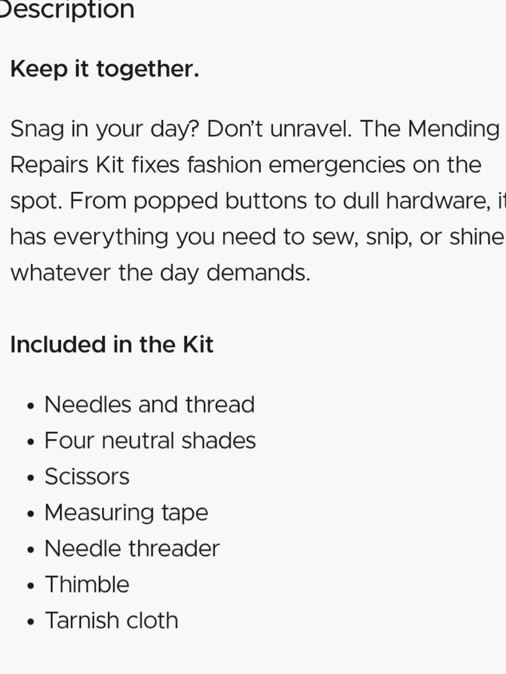 Mending & Repairs Kit - Picture 4 of 4